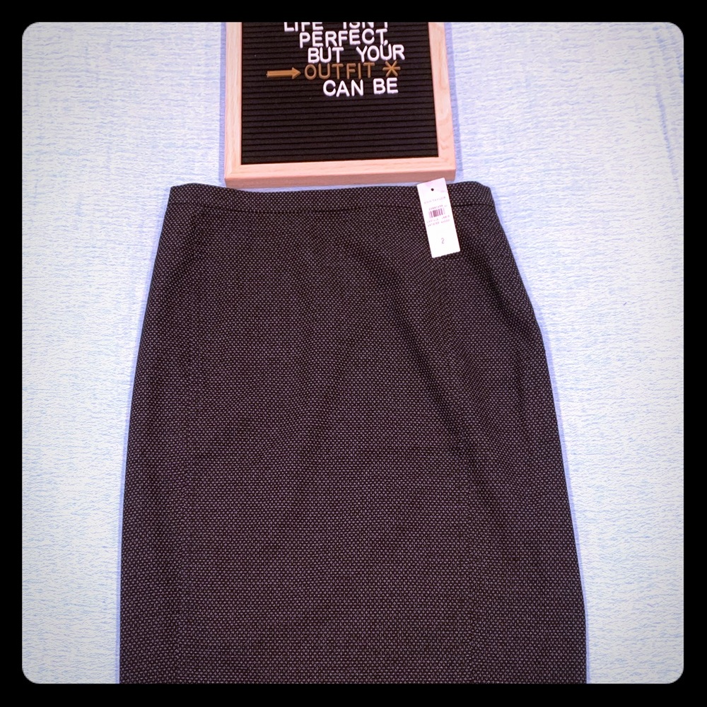 Ann Taylor Black & White Pencil Skirt- NWT